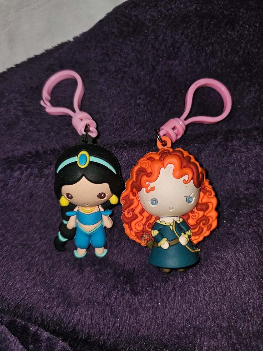 3D Disney Princess Keychain Blind Bag- Merida and Jasmine